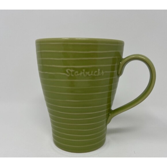 Starbucks Other - Starbucks Stockholm Design House Green Gray Ribbed Tea Coffee Mug 12 oz 2009
